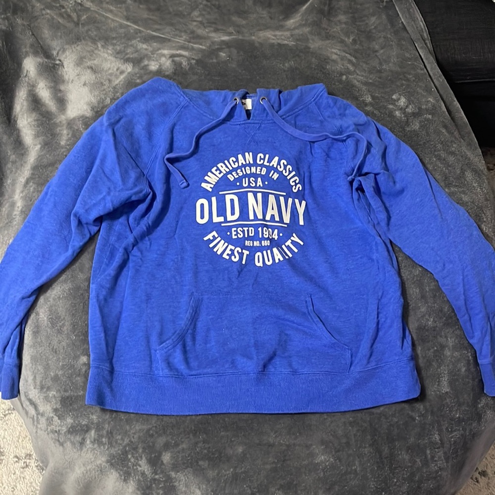 Blue hoodie